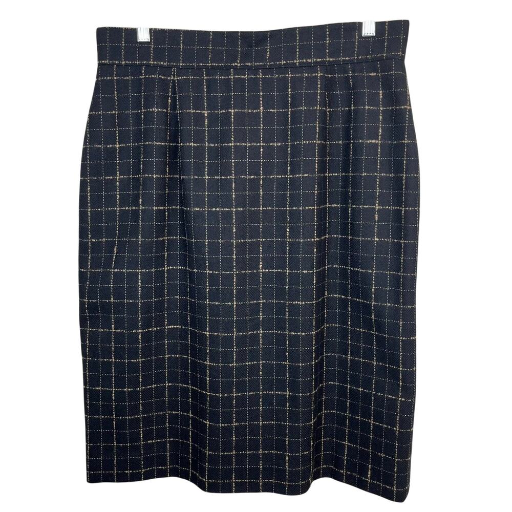 Vintage Rena Rowan FOR SAVILLE Check Skirt – Size 14